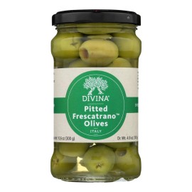 UD_Divina Case of 6-4.9 Oz Frescatrano Fresh Green Olives Pitted Olives