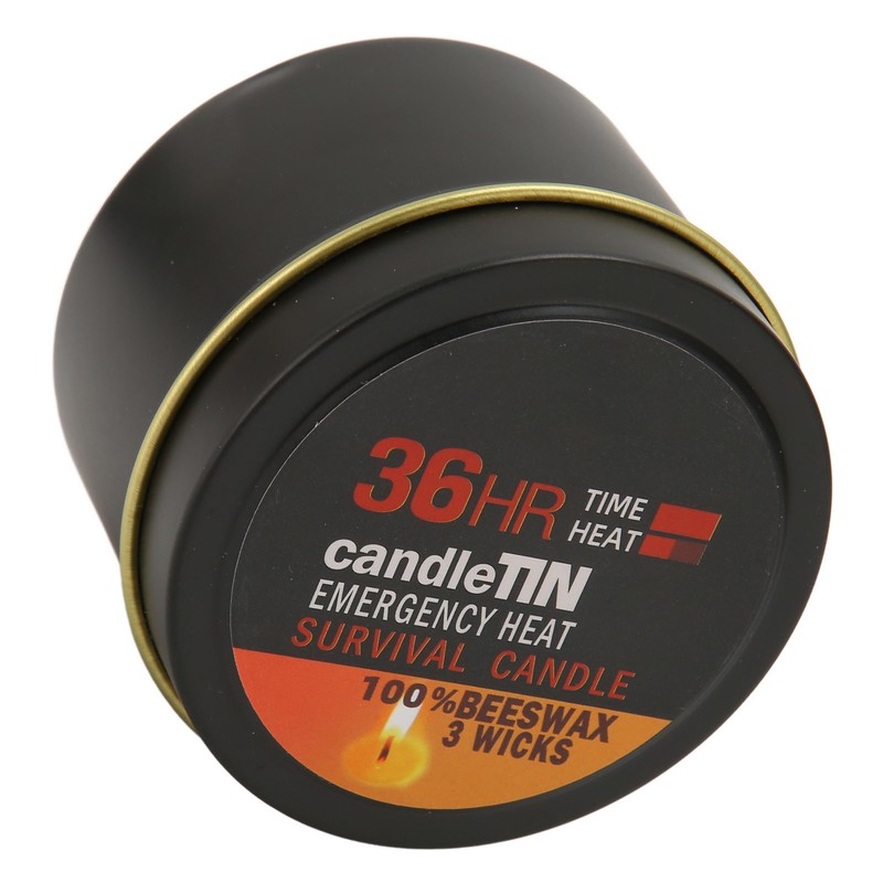 Emergency Candle 36 Hour 3 Wick Long Lasting Beeswax Survival