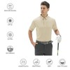 DEOLAX Mens Polo Shirts Performance Moisture Wicking Dry Fit Mens