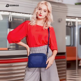 DORRISO Women's Fashion Shoulder Bags Appropriate Capacity PU Leather Shoulder Bag Lightweight Women's Handbag Travel Casual Shoulder Bag, Purple A, shoulder bags