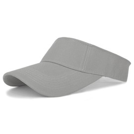 Children's Visor Cap UV Protection Peaked Cap for 4-10 Years Girls Boys UPF 50+ Summer Hat Golf Tennis Cap Sports Hat Running Beach Visor Cap Breathable and Sweat-Absorbing Sun Hat Summer Cap, gray