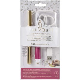We R Memory Keepers Foil Quill Calligraphy Tip Freestyle Pen, Heißstift mit Kalligraphie-Spitze, USB-Anschluss, 1 Folienrolle zum Freihand Beschriften und gestalten von Deko, Karten und Scrapbooks