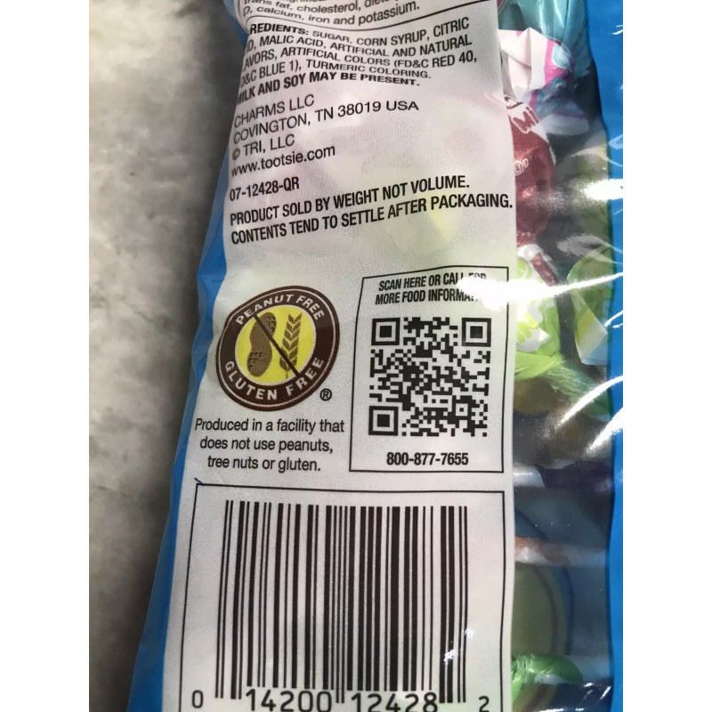 Charms Tons of Cool Flavors 30 Mini Pops:5.39oz/15