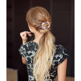 inSowni 4 Pack Gold Glitter Sparkly Gems Crystal Rhinestones Pearls Butterfly Metal French Barrettes Alligator Snap Hair Clips Pins Accessories for Women Girls