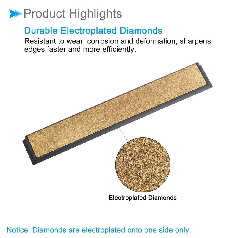 CoCud Diamond Whetstone 80 Grit 6" x 0.8" Total Size