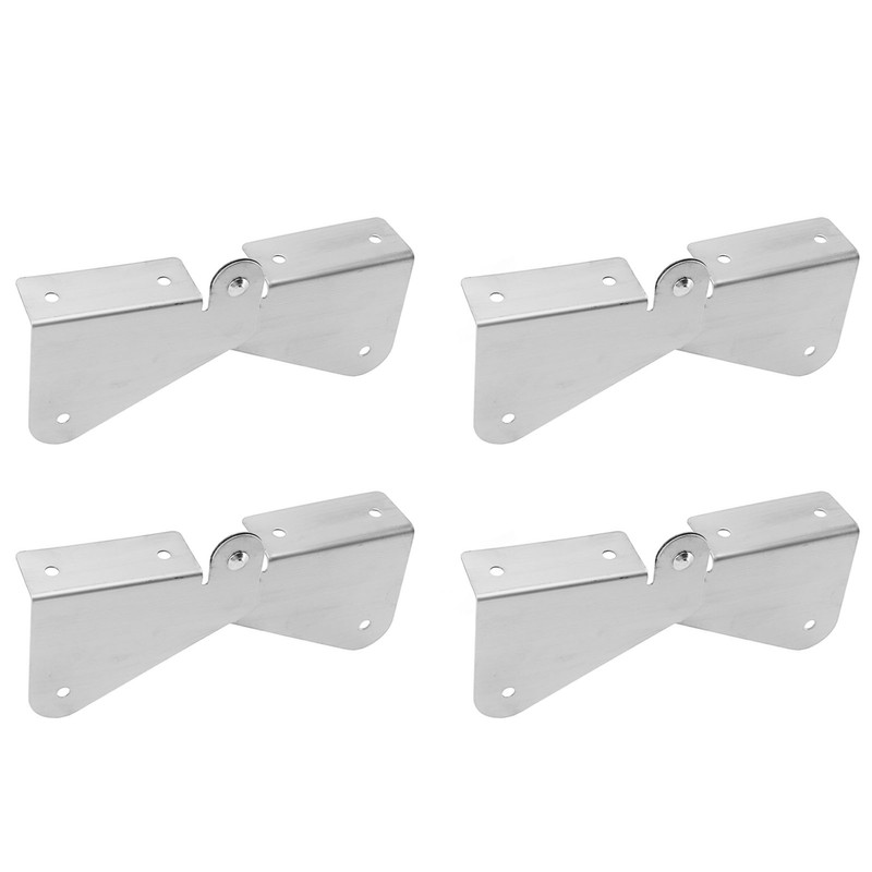 4PCS Gutter Downspout Extension Hinge Stainless Steel Flip Up Hinge