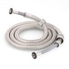 Shower Hose 59-inch Stainless Steel Double Sprial Nylon Braided Hose