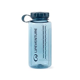 Lifeventure 1 Litre Tritan Flask for Hiking, Camping, Outdoor Sports, Made From BPA-Free Material, Leak-Proof, Screw-Top Lid, With Side Volume Measurements, Navy
