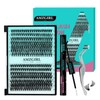 Lash Extension Kit 280PCS Eyelash Clusters 30D 40D DIY Eyelash