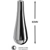 Taps2Traps® Stunning Chrome Teardrop Bathroom Light Pull Pendant with 1