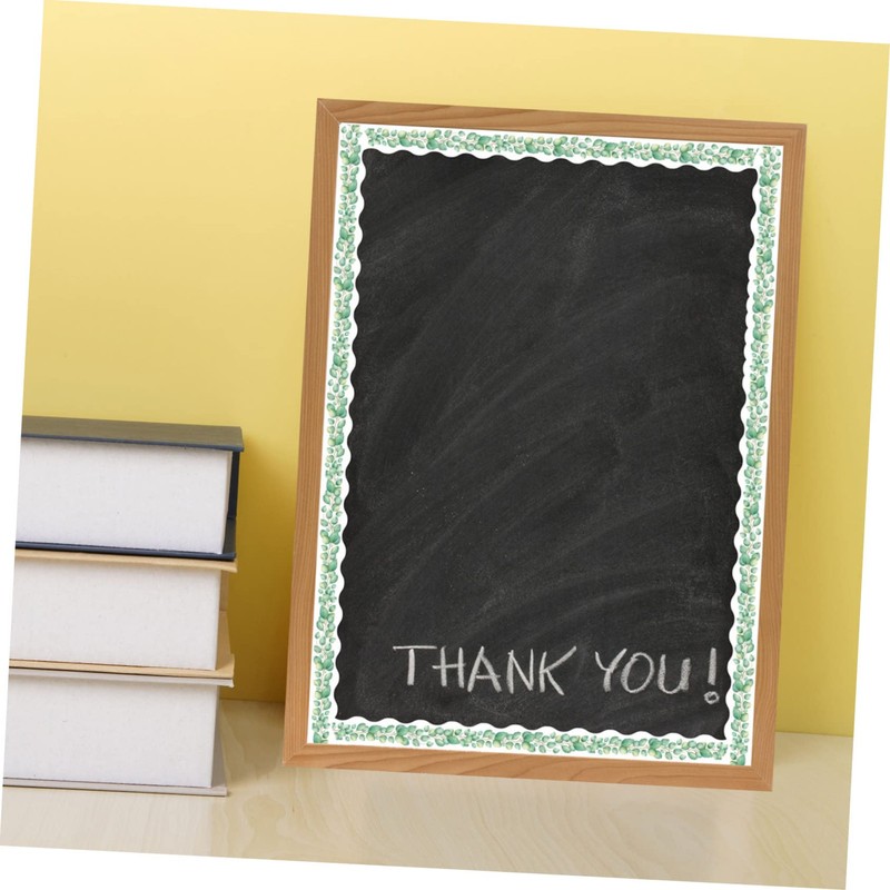 CAXUSD 1 Roll Eucalyptus Bulletin Board Border Stickers Classroom Decor