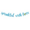 Sprinkled with Love Glitter Banner Baby Shower Sprinkle Party Decor