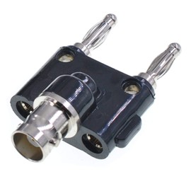 Ganasome 2Pcs BNC Female to Dual Banana Male Plug Jack Binding Posts Adapter - Coaxial Splitter Connector for Enhanced Connectivity