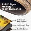 Anti-Fatigue Sunflower Kitchen Rug Set of 2 Cushioned Wooden Background