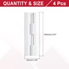 sourcing map Clear Plastic Hinges, Acrylic Hinges Small Hinge 100