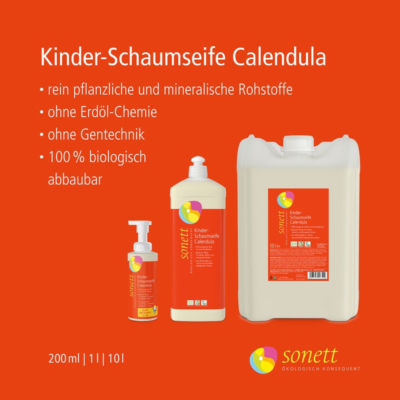 Sonett Children's Foam Soap Calendula 200ml