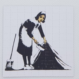 Banksy The Maid Blotter Art Psychedelic Art Gift Acid Art 100 Tab Sheet