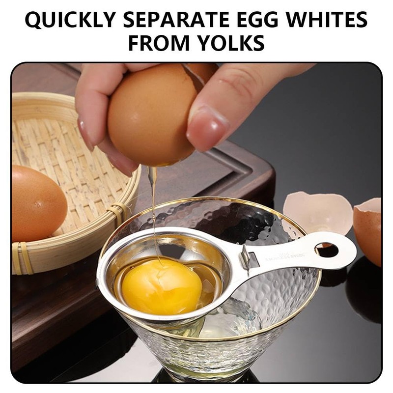 Henyall Stainless Steel Egg Separator – Egg Yolk & Egg