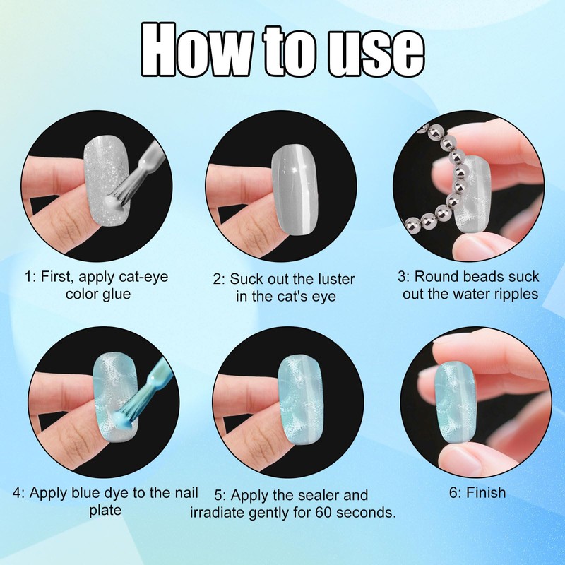 20 Pcs Mini Round Ball Cat Eye Magnets, Magnetic Beads