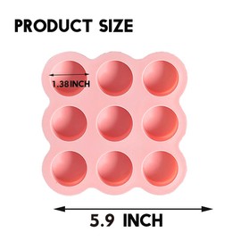 AWEELON 3 Pcs Silicone Air Fryer Egg Pan Reusable Air Fryer Egg Mold,Non-Stick Air Fryer Baking Pan 9 Cavity Silicone Muffin Pans for Pan Air Fryer Accessories, 3.8