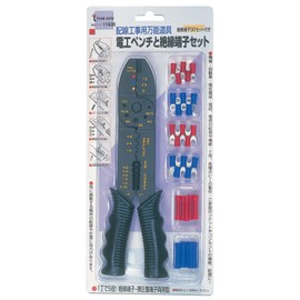 suri-akisisu (Three Axis) Ltd Pliers and Insulated Terminals Set Insulated Terminals 30 Pcs with 11835 