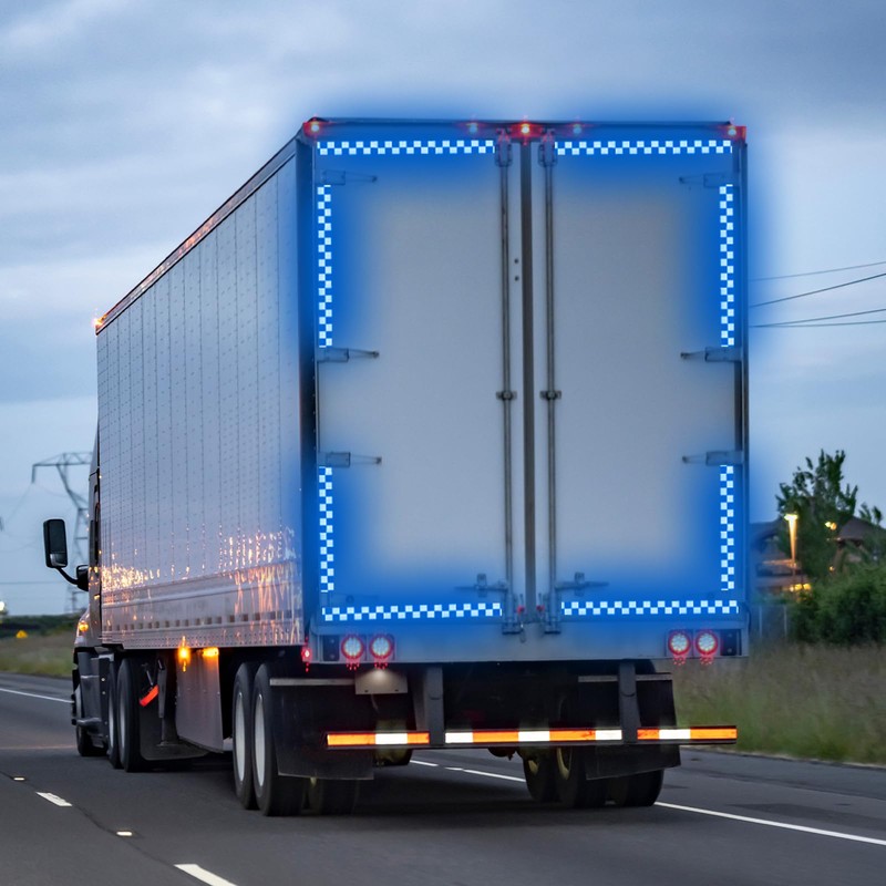 MECCANIXITY Reflective Tape, 4 Inch x 82 ft Self-Adhesive Trailer