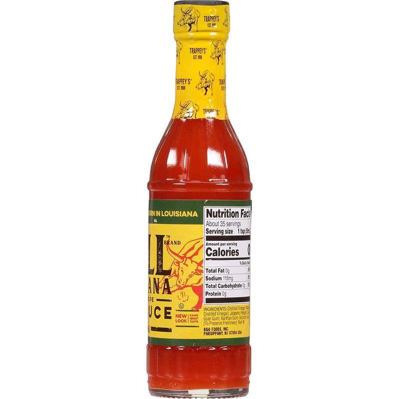 Trappey's Bull Brand Louisiana Hot Sauce, 6 Ounce (Pack of