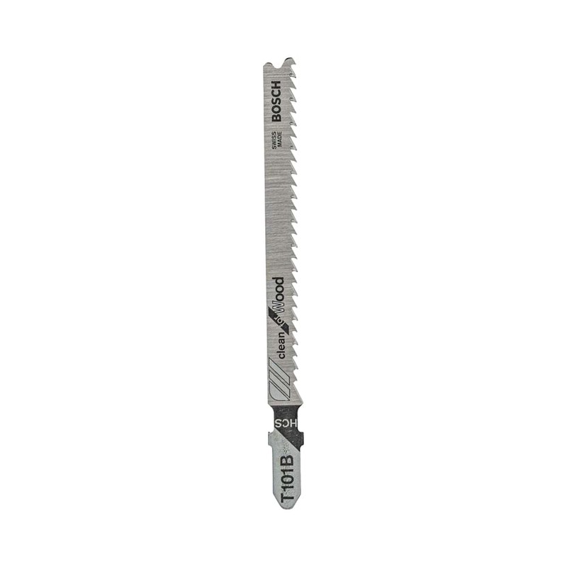 Bosch Hoja de calar Clean for wood 5 piezas T101B