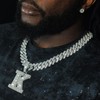 [Buy One Get Free Necklace] Delzzad Hip Hop Large Letter