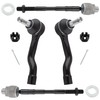 WEDOAUTO 4Pcs Front Outer + Inner Tie Rods End Links