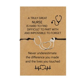 Nurse Valentines Day Gift, Nurses Week Gifts,Nurse Gifts,School Nurse Practitioner Manager Appreciation Graduation Nurses Week Day Valentines Christmas Bracelet Jewelry Gifts for Women Female Male Man