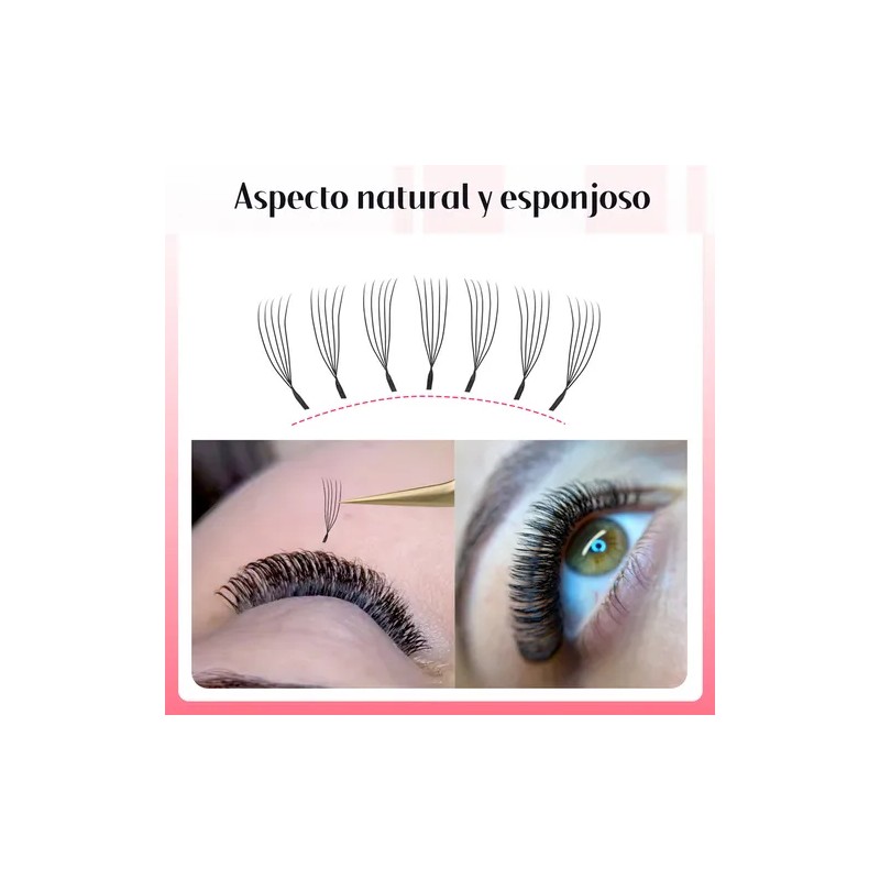 Extensiones De Pestañas Masscaku U 5d, U Shaped 5d W