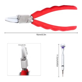 Glasses Repair Tools,Eyeglasses Glasses Repair Assembling Adjusting Tools,Stainless Steel Tool Kit 8 Repair Pliers and 6 Screwdrivers for Eyeglass Stores