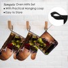 Samgula Red White Wine Oven Mitts and Pot Holders Sets