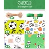 Cartlant 12 Sheets of Football Wrapping Paper, 70 x 50