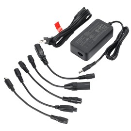 36V Ebike E-Scooter Charger, Output 42V 2A – Designed for 36V Ternary Lithium Battery, RCA 8mm, GX12, GX16, XLR, 3-Pin Prong & DC 5.5x2.1mm Connectors