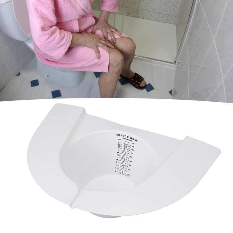 Toilet Urine Hat, 800ml Sample Collector, Plastic Pourer, Graduated Sampling