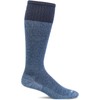 Sockwell Men's Bart Moderate Graduated Compression Sock, Denim - L/XL
