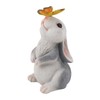 Bunny Outdoor Garden Statues Resin 600mAh Warm Light Rabbit with