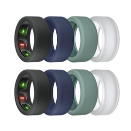 sylacor Ring Cover for Oura Ring Gen 4/ Gen 3, Anti-Scratch Elastic Silicone Case Protector for Men Women Working Out Gym