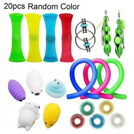 Bundle Fidget Toys Stress Relief Hand Toys  Adults Kids Anxiety Autism - 20 pcs