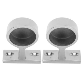2PCS Stanchion Hand Rail Fitting 316 Stainless Steel Mirror Polishing Rustproof for Boat Yacht Marine 25mm/1in