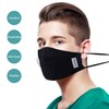 Packool 3PCS Mouth Masks Activated Carbon PM2.5 Dust Proof Half