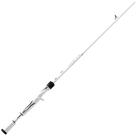 13 FISHING - Fate V3 6'7" MH Casting Rod (Short Handle* Hook Keeper is Above The Reel seat) - FV3C67MH, White