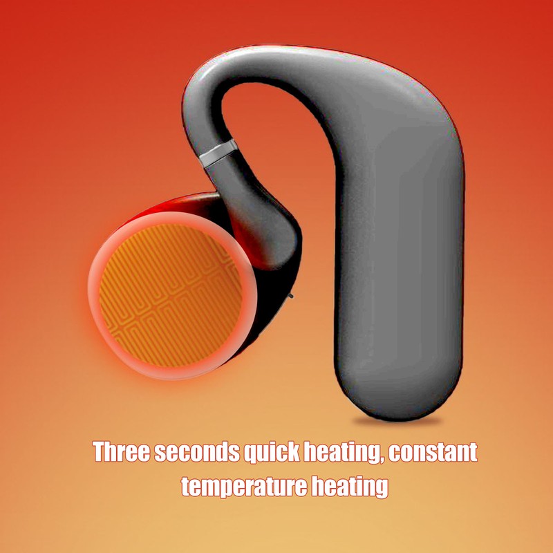 Heated Earmuffs Intelligent 3S Heating Adjustable Lightweight Black Winter Ear