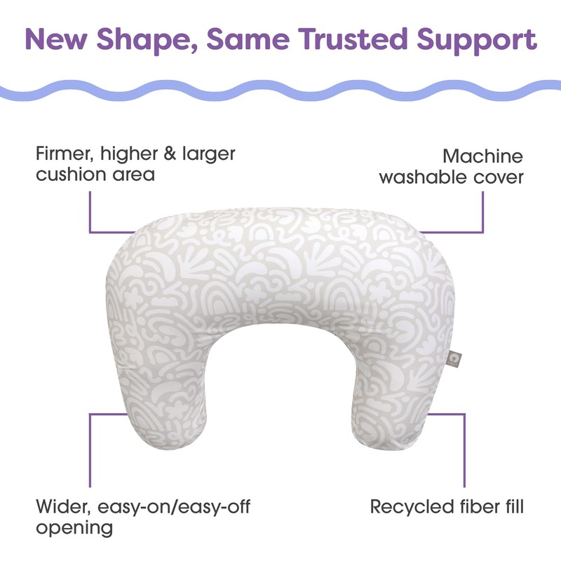 Boppy Nursing Pillow - Ergonomic Bottle & Breastfeeding Pillow with
