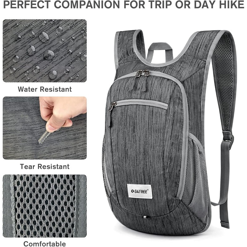 G4Free 10/15/20L Mochila Senderismo Ligero Packable Senderismo Daypack Pequeño Viaje
