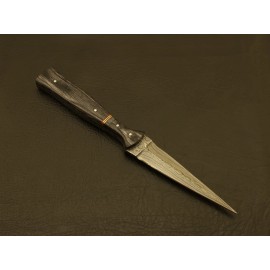 Damascus Custom Hand Forged damascus steel hunting dagger knife fix blade knife + Sheath