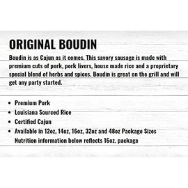 Richard's Original Boudin Sausage 16 Oz (6 Pack)