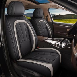 Unbranded Car Front Rear Faux Leather 5 Seat Covers For Subaru Forester 2007-2018 Full Set